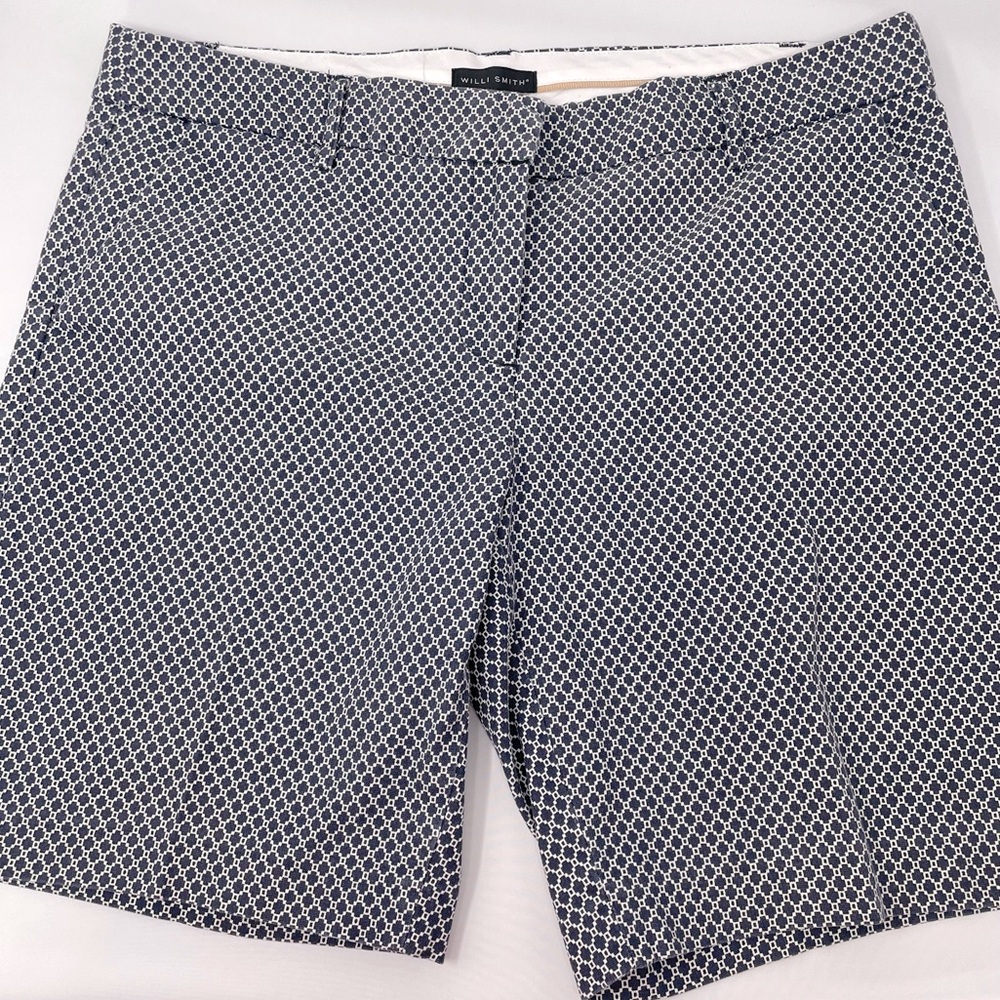 Willi Smith Women’s Black White Print Size‎ 6 Shorts
